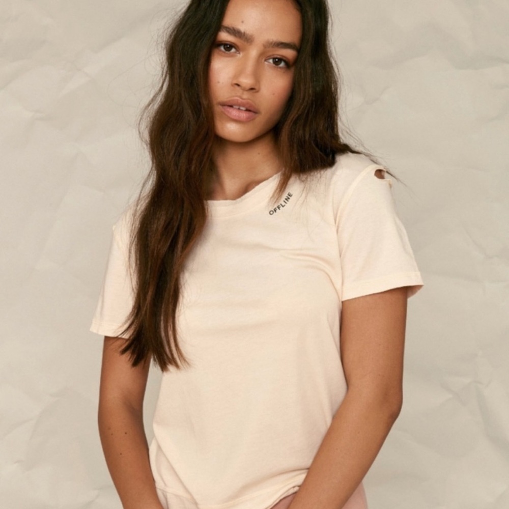 MATE the Label Casey Crew Offline Tee Size Large Color peach